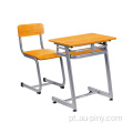 Conjunto de cadeira de mesa de estudo de metal para estudantes júnior